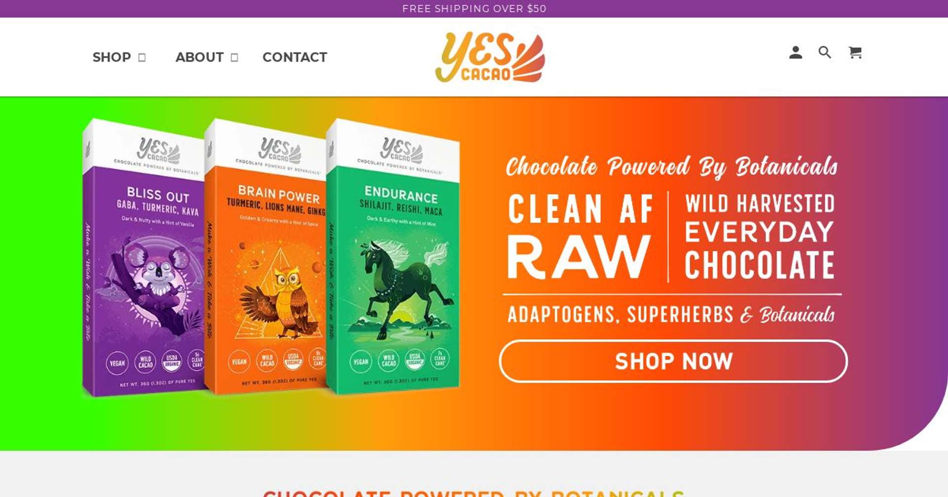 Screenshot of https://www.yescacao.com/