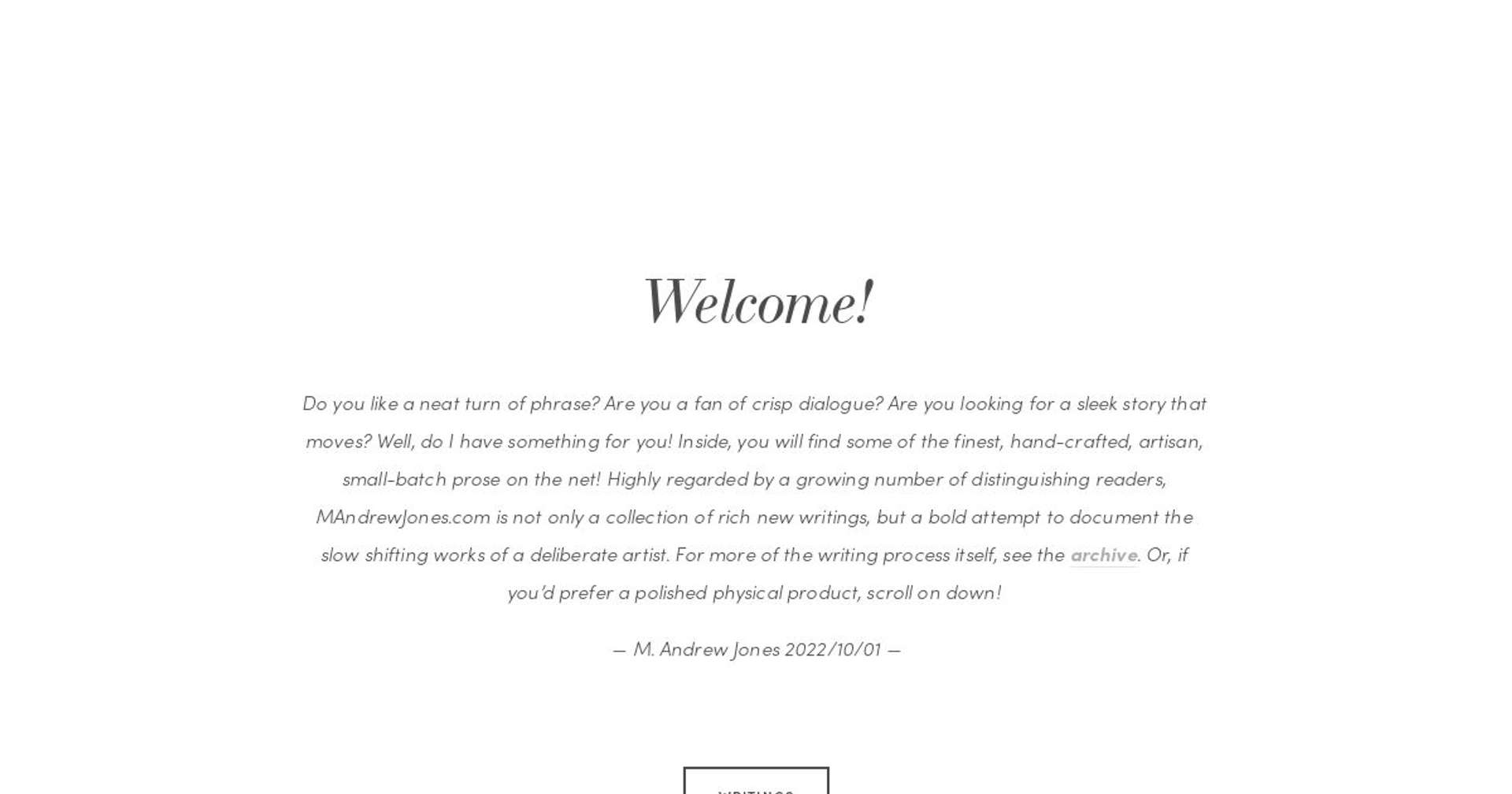 Screenshot of https://www.mandrewjones.com/