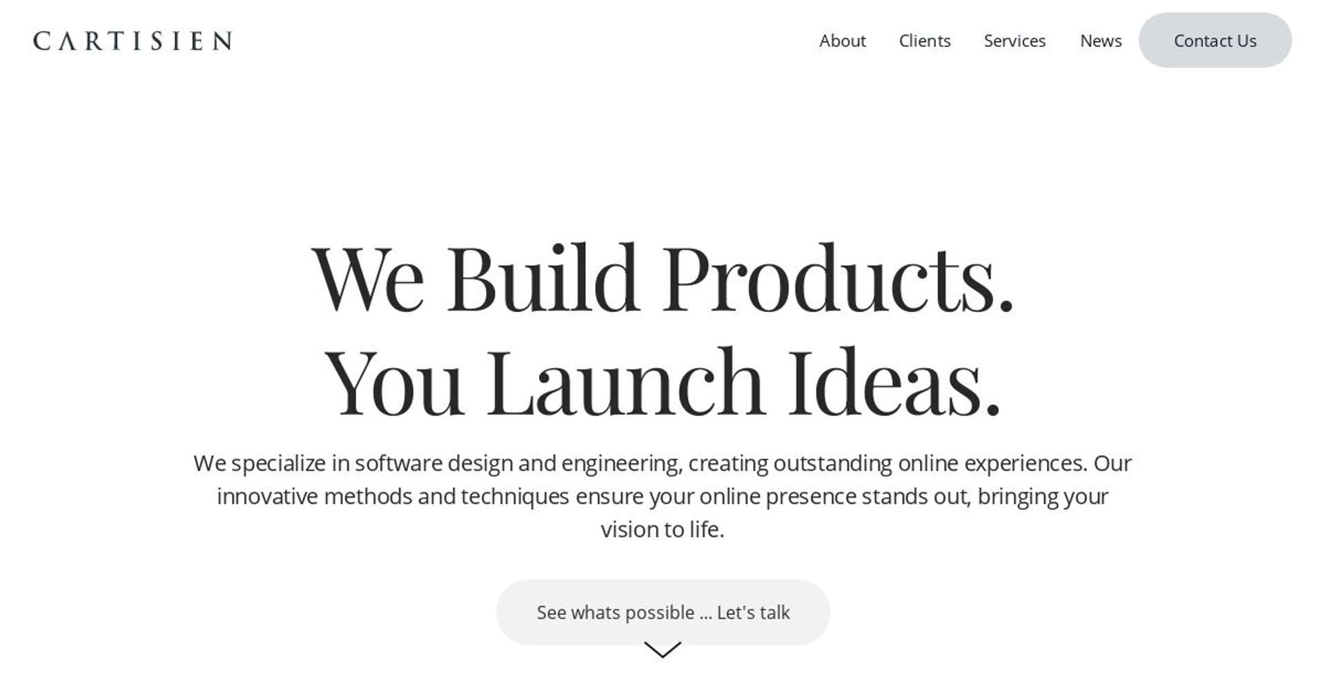 Screenshot of https://cartisien.com/