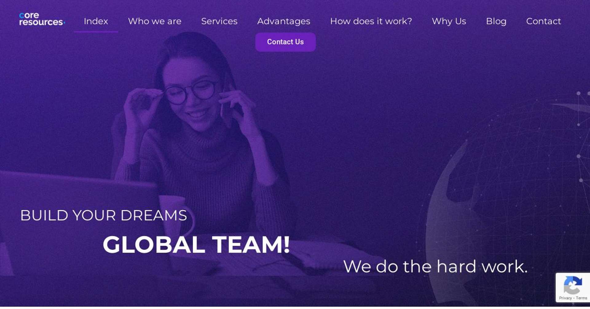 Screenshot of https://thecoreresources.com/