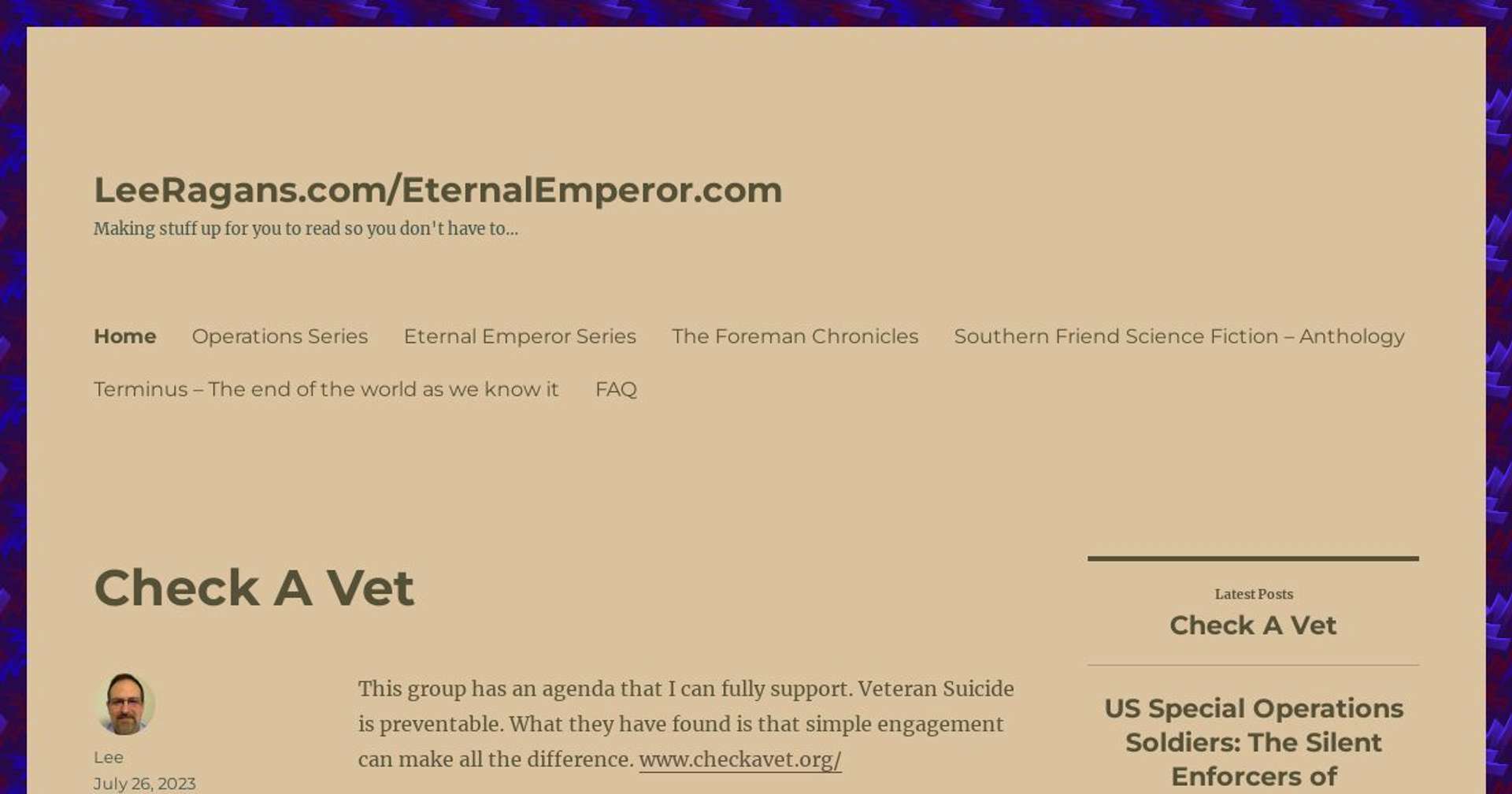 Screenshot of https://eternalemperor.com/