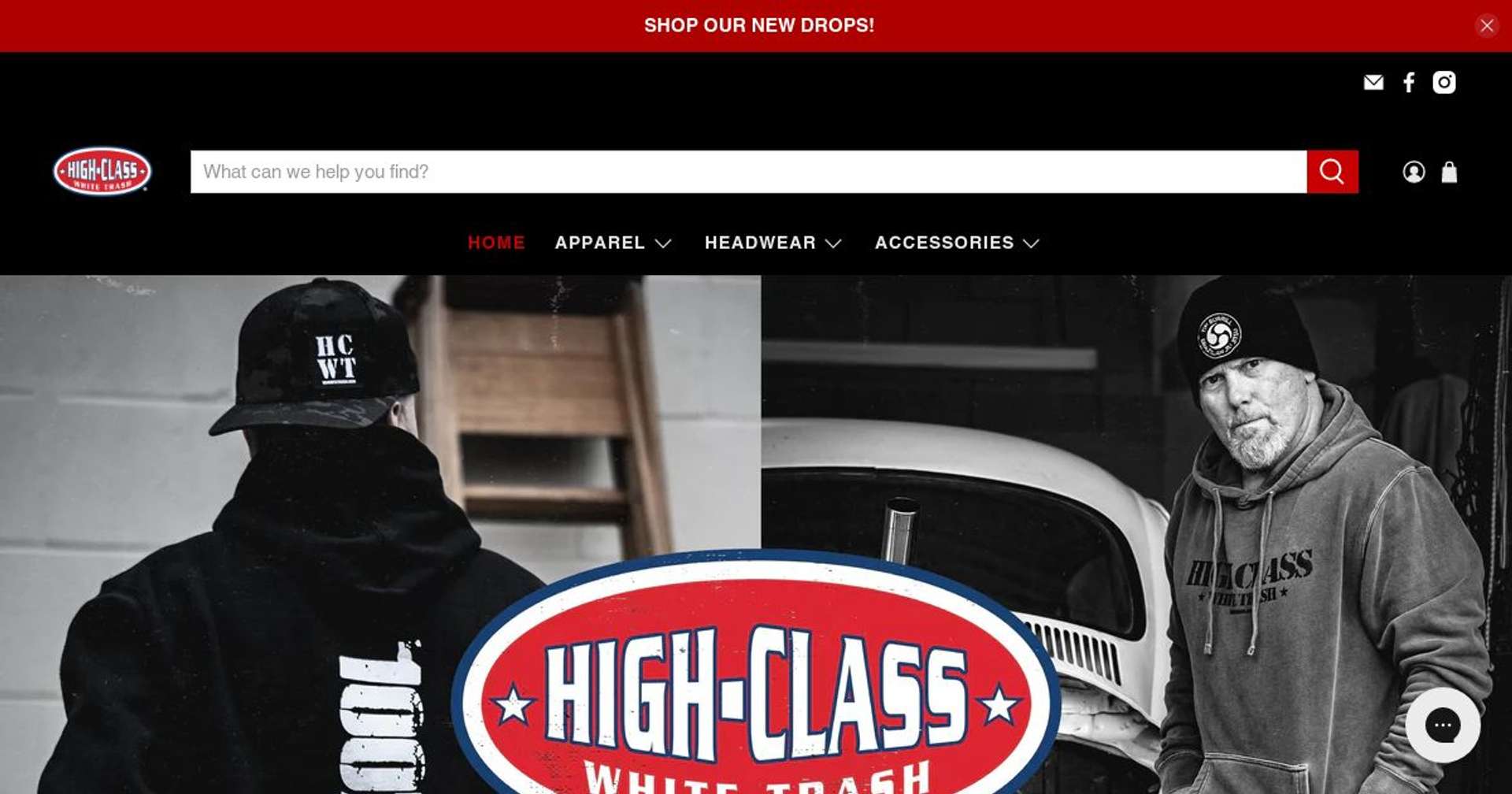 Screenshot of https://www.hcwhitetrash.com/