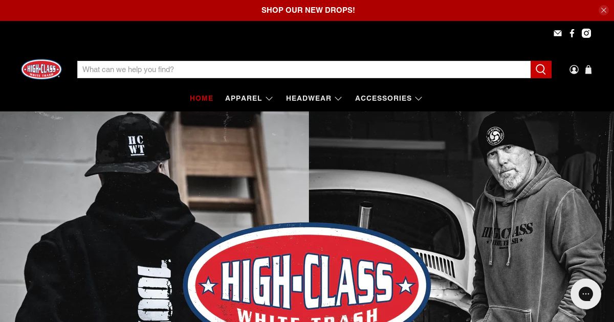 Screenshot of https://www.hcwhitetrash.com/