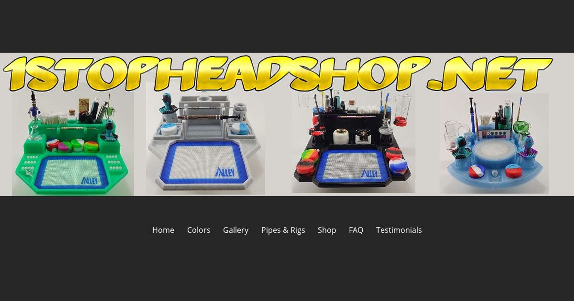 Screenshot of https://1stopheadshop.net/