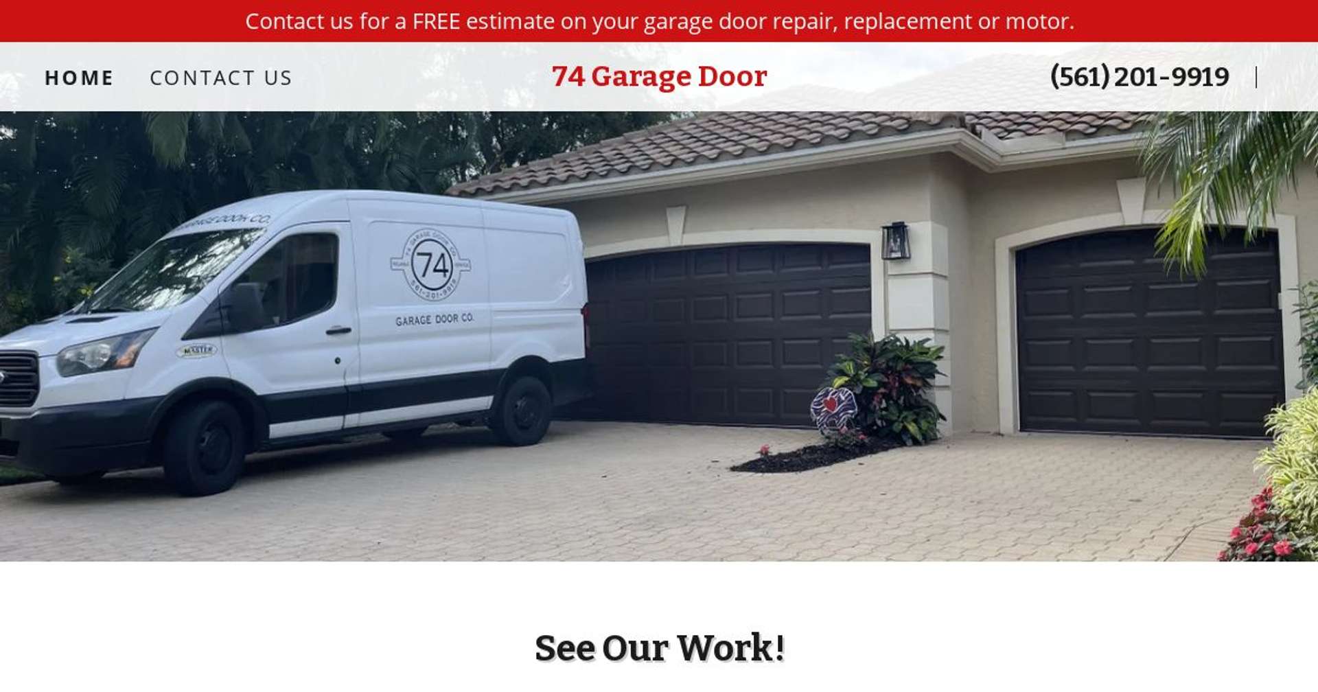 Screenshot of https://74door.com/