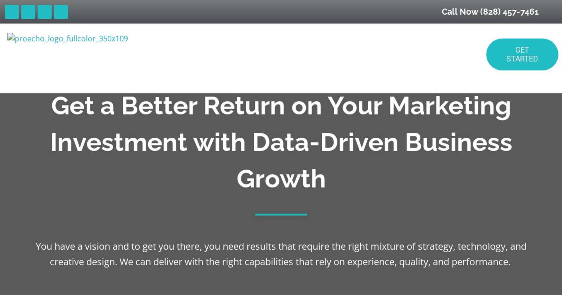 Screenshot of https://proechosolutions.com/