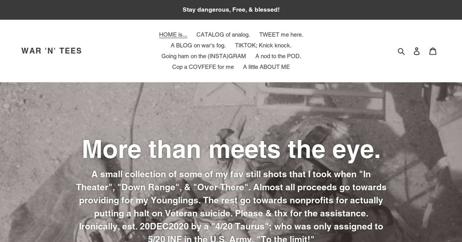 Screenshot of https://peacefultidings.com/